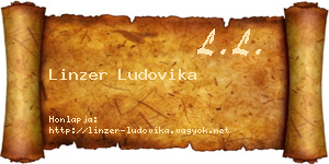 Linzer Ludovika névjegykártya